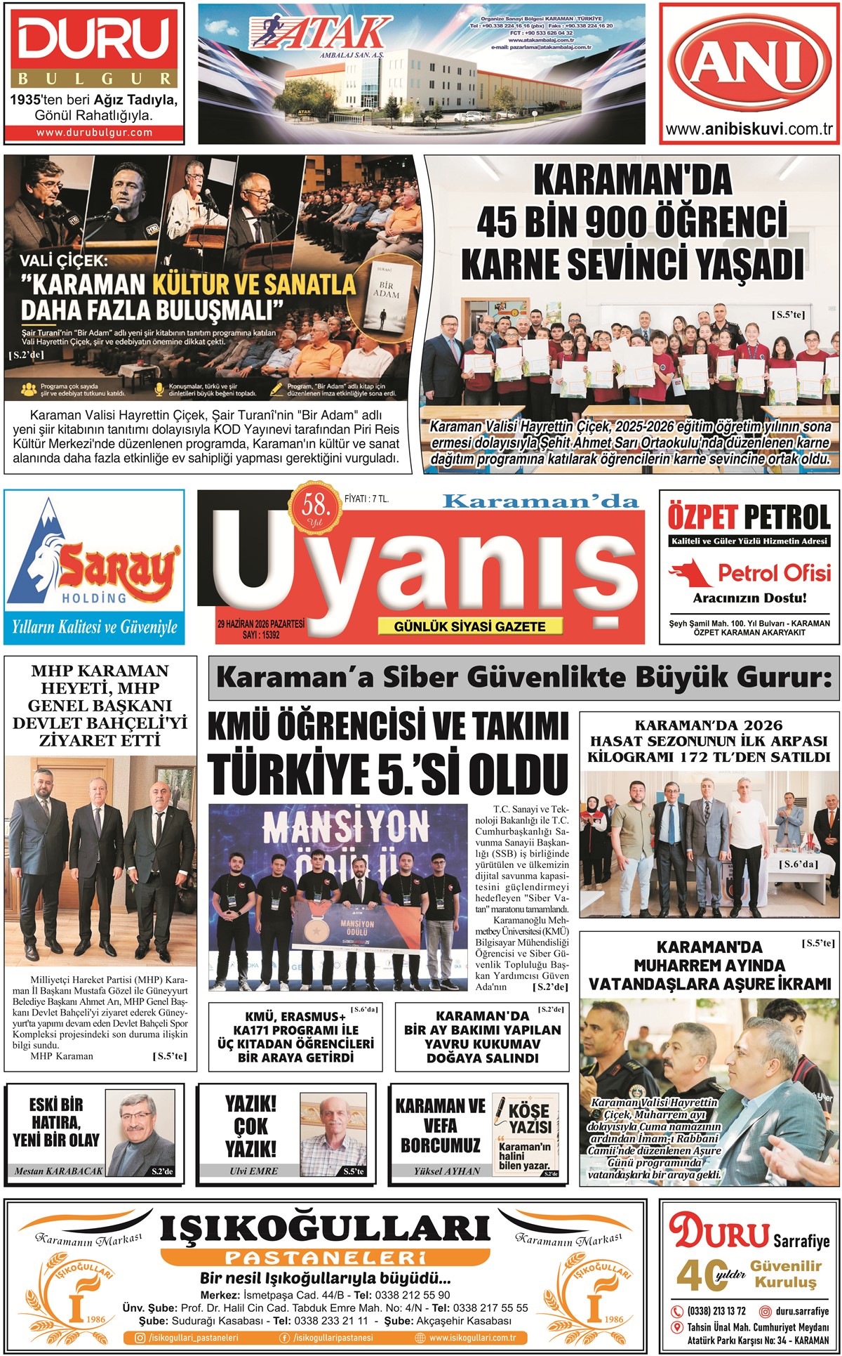 29 Haziran 2026