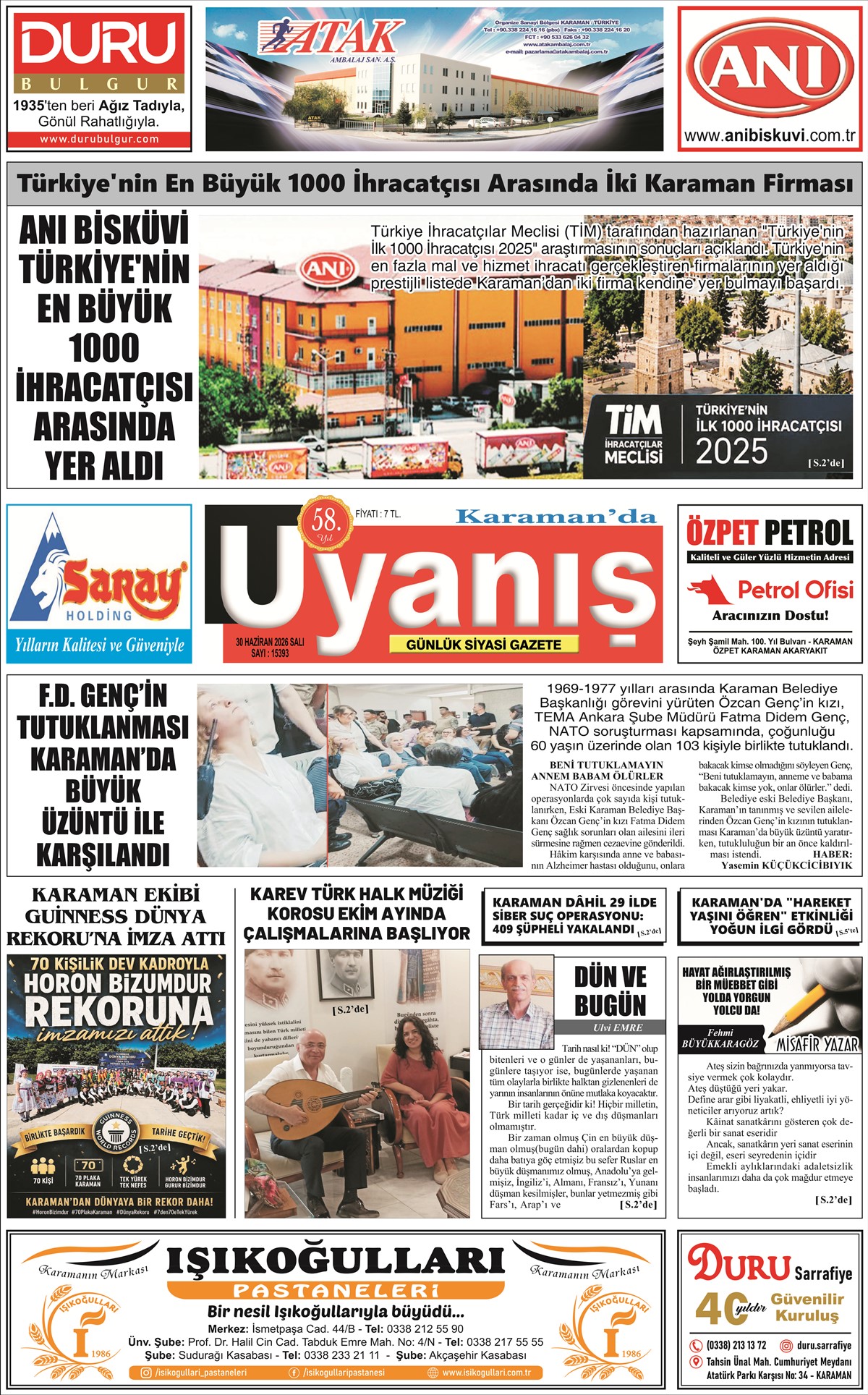 30 Haziran 2026