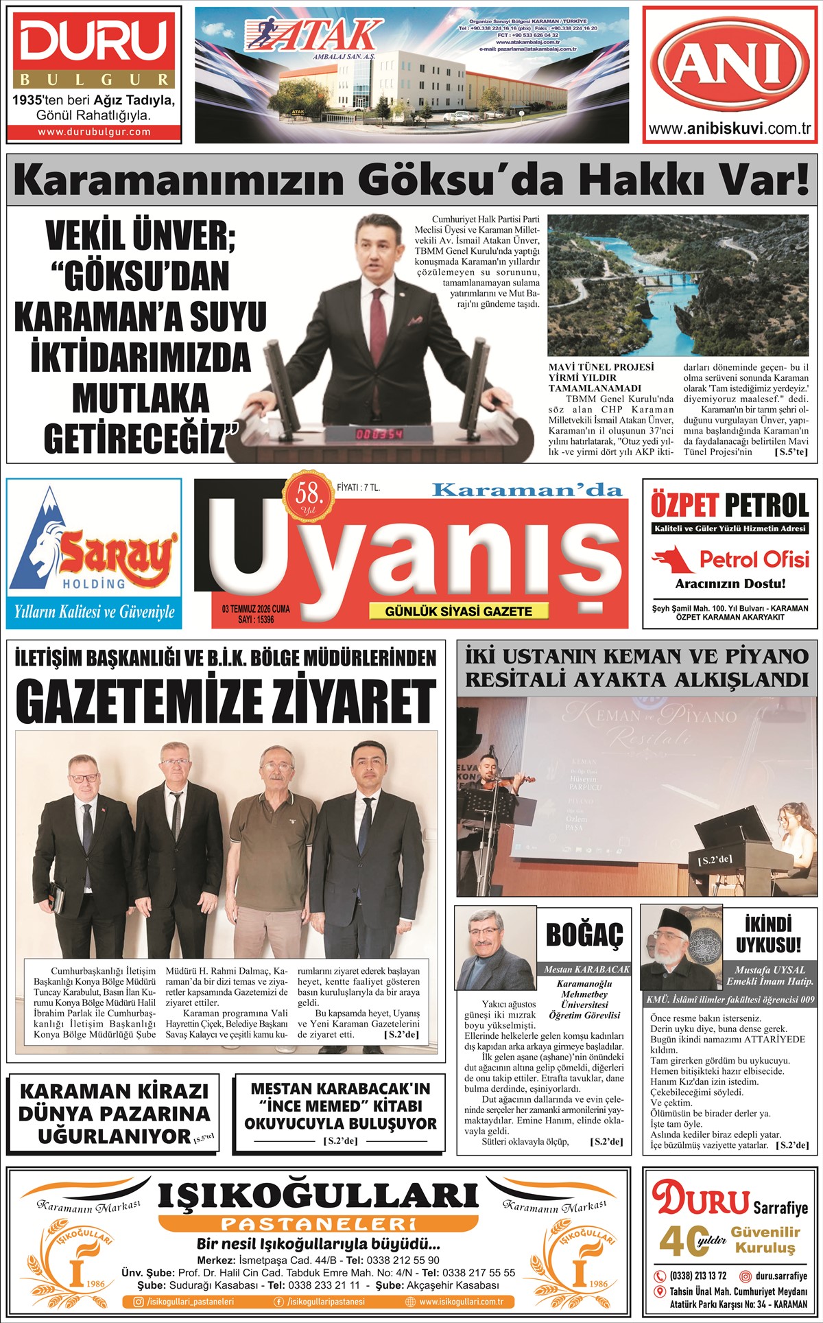 03 Temmuz 2026