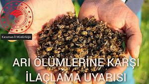 Arı ölümlerine karşı ilaçlama uyarısı