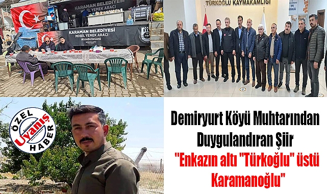 Demiryurt Köyü Muhtarından Duygulandıran Şiir 