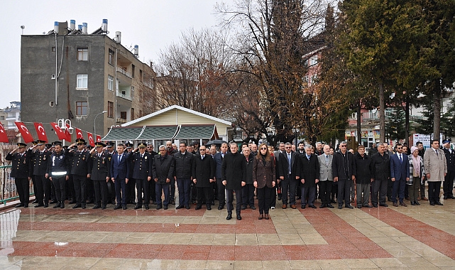 Ermenek'te 18 Mart Çanakkale Zaferi Çelenk Koyma Töreni Yapıldı