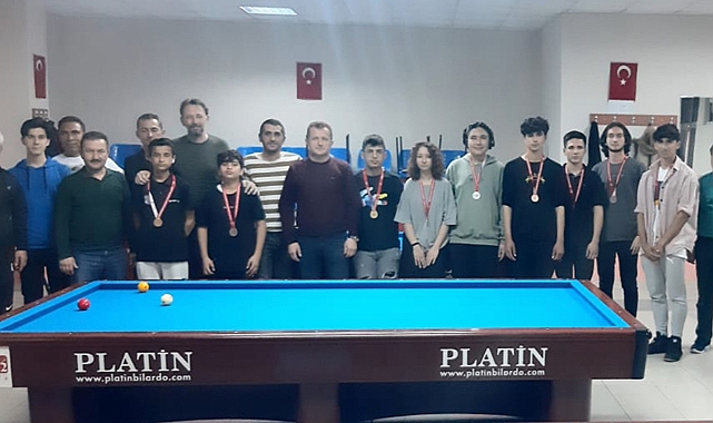 Bilardo İl Birinciliği müsabakaları sona erdi 