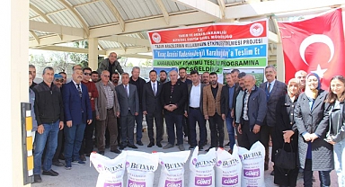 Karabuğday tohum teslimi töreni düzenlendi