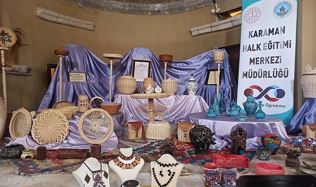 Karaman'da El Sanatları Sergisi Açıldı