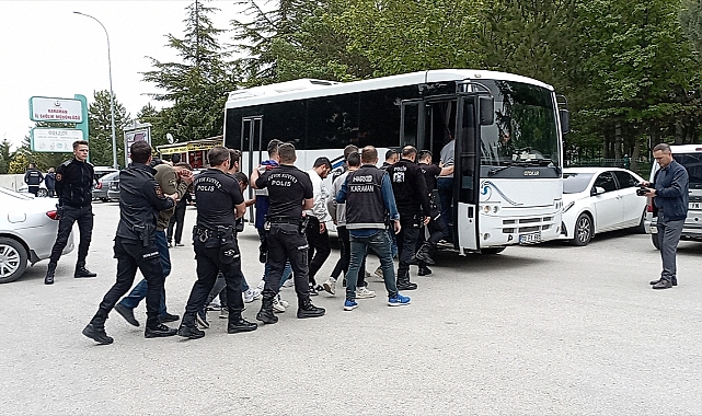 Karaman'da Şafak Operasyonunda Gözaltına Alınan 10 Kişiden 8'i Tutuklandı
