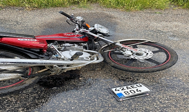 Motosikletle otomobilin çarpışması sonucu bir kişi yaralandı