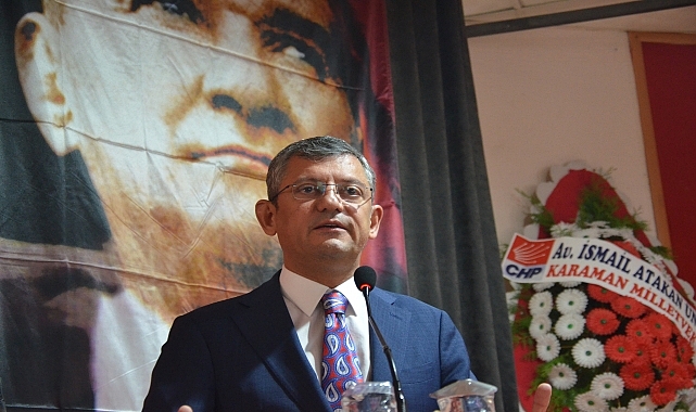 CHP Grup Başkanı Özel, partisinin Karaman İl Kongresi'nde konuştu