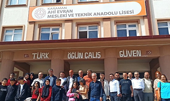 Karaman Ahi Evran Mesleki ve Teknik Anadolu Lisesinde Ahilik haftası ve Kariyer günleri düzenlendi
