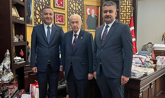 MHP'nin Yeni İl Başkanı Gözel, Genel Başkan Bahçeli'yi Ziyaret Etti