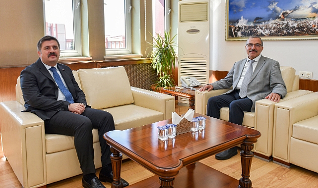 Vali Hüseyin Engin Sarıibrahim’den Rektör Gavgalı’ya ziyaret 