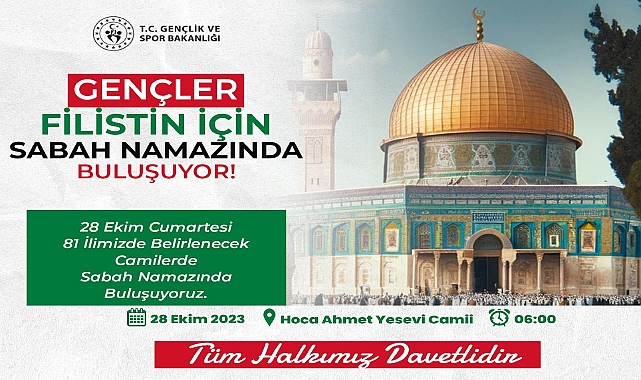 Gençler Filistin İçin Sabah Namazında Buluşuyor