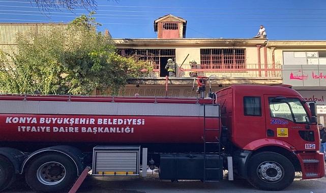 Toptancılar çarşısında bir iş yerinde çıkan yangın söndürüldü