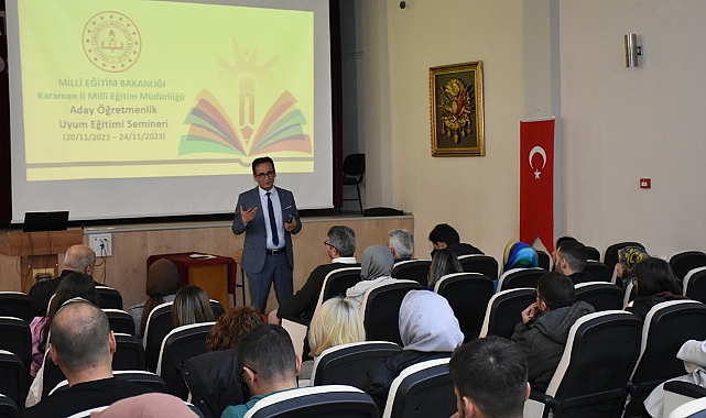 Çalışkan, Aday Öğretmenlik Uyum Eğitimi Semineri’ne katıldı