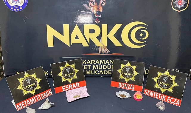 Karaman'da Uyuşturucu Operasyonunda 4 Şüpheli Yakalandı
