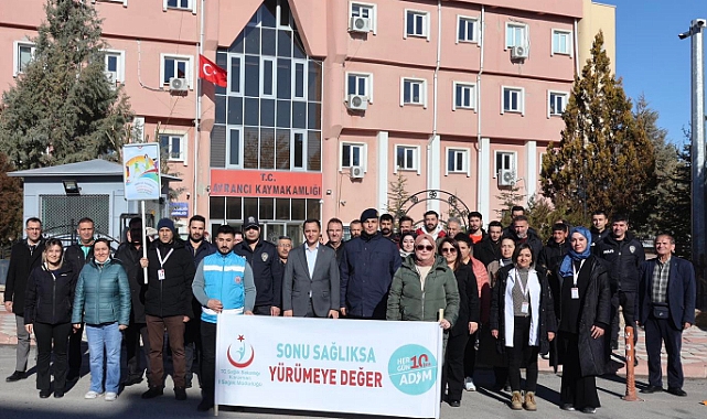 Ayrancı’da Sağlıklı Yaşam Yürüyüşü Yapıldı