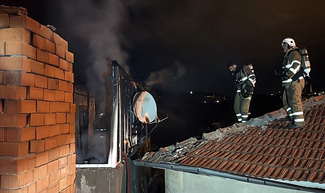 Müstakil evde çıkan yangın söndürüldü