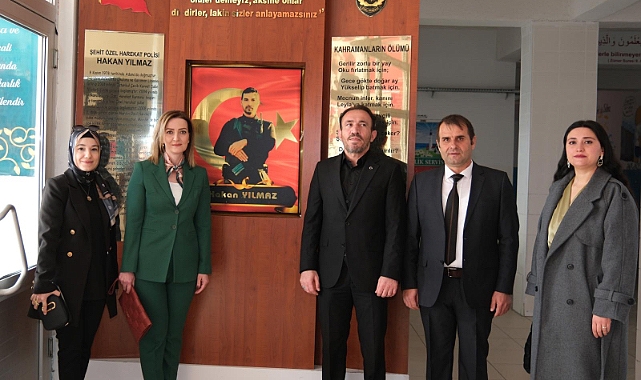 Şehit Polis Hakan Yılmaz Şehadetinin Yıldönümünde isminin verildiği okulda anıldı