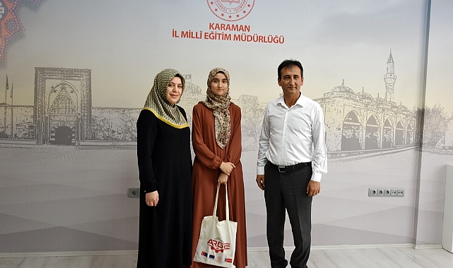 Dereceye giren öğrenci ödüllendirildi 