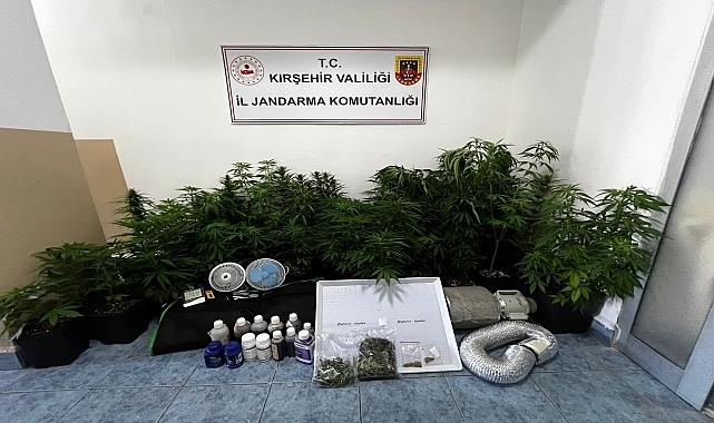 İkametinde uyuşturucu ürettiği belirlenen zanlı gözaltına alındı
