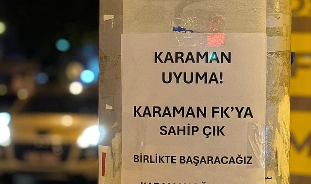 Sahipsiz Karaman FK'ya taraftarı sahip çıktı.