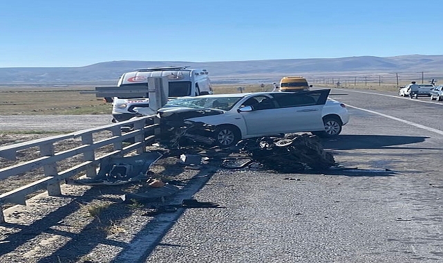 Bariyere çarpan otomobilin sürücüsü yaralandı