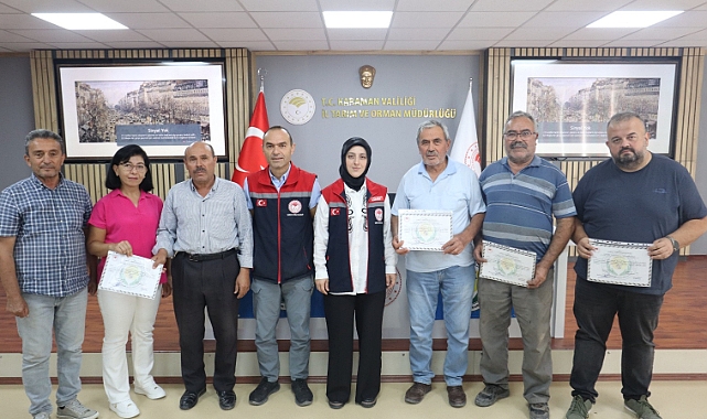 76 üreticiye sertifikaları verildi