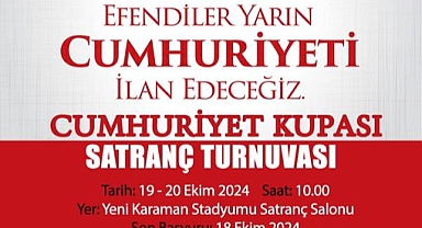 Cumhuriyet Kupası Satranç Turnuvası düzenlenecek