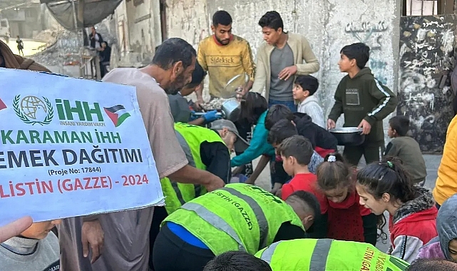 İHH Karaman'dan Gazze'ye yardım eli