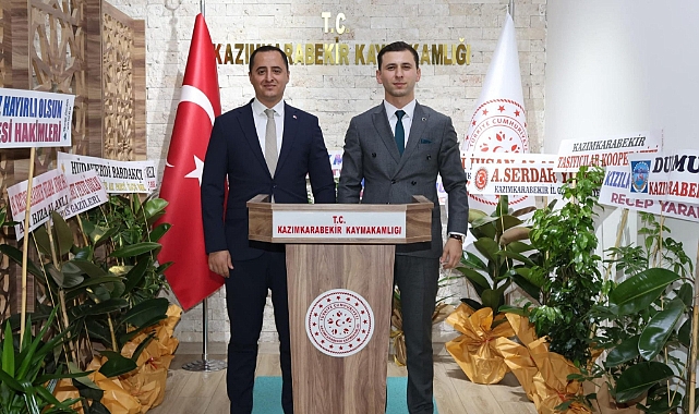 Kaymakam Ünlü'den Meslektaşına Hayırlı Olsun Ziyareti