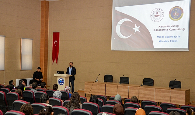 KMÜ'lü Öğrencilere Madde Bağımlılığı Semineri Verildi