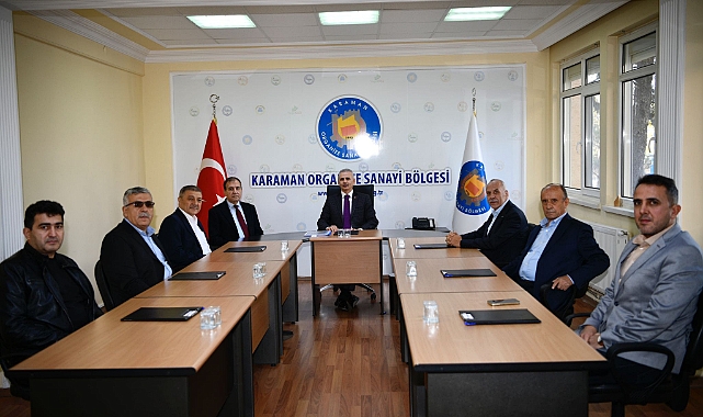 Vali Çiçekli'den Karaman OSB Yönetim Kurulu Başkanlığına İade-i ziyaret