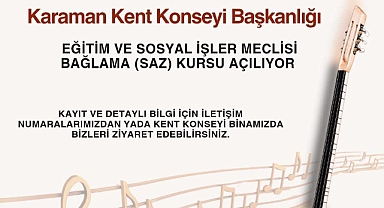 Bağlama (Saz) Kursu Açılıyor
