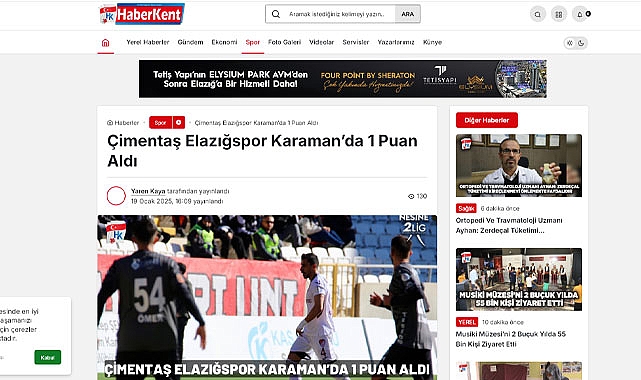 Elazığ Basınında Karaman FK Manşetleri: "Elazığspor, Karaman FK'da 2 puan bıraktı"
