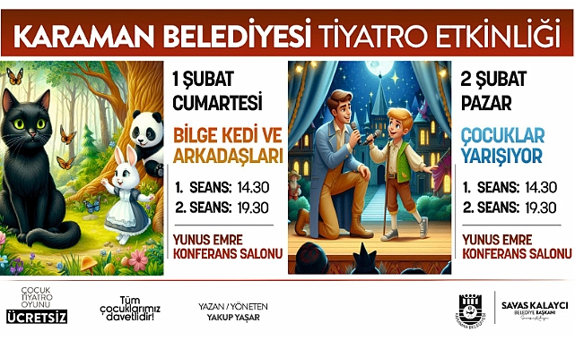 Karaman Belediyesi'nden Çocuklara Yarıyıl Tatili Hediyesi