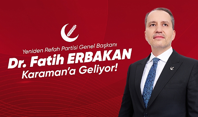 Erbakan, Karaman'da Kongreye Katılacak