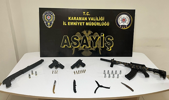 Karaman'da çeşitli suçlardan aranan 25 şüpheli yakalandı