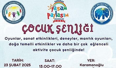 Karaman'da Çocuk Şenliği düzenlenecek