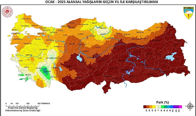 Karaman'da son 36 yılın en düşük ocak ayı yağışı kaydedildi
