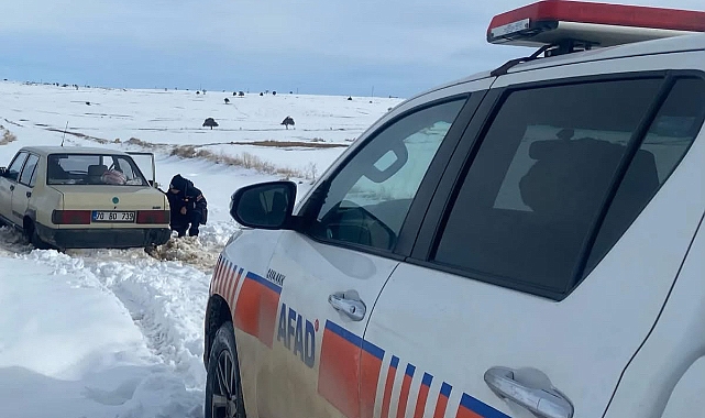 Mahsur kalan ailenin imdadına AFAD yetişti