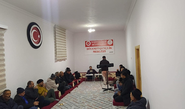 Sarıveliler'de "Kış Mümin'in Baharıdır" sohbet buluşması düzenlendi