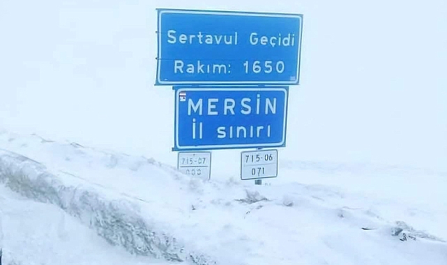Sertavul geçidi tır ve çekicilerin geçişine kapatıldı