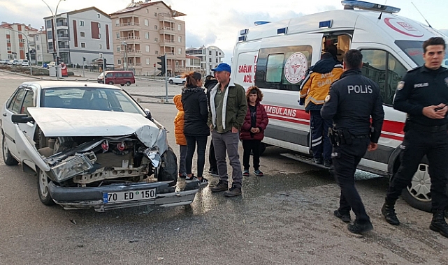 Ermenek’ten Hasta Getiren Ambulans kaza yaptı. 3 Yaralı