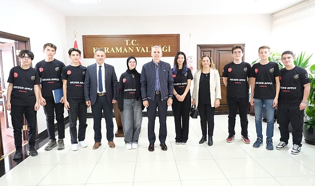Golden Apple Robotics takımından Vali Çiçekli’ye ziyaret