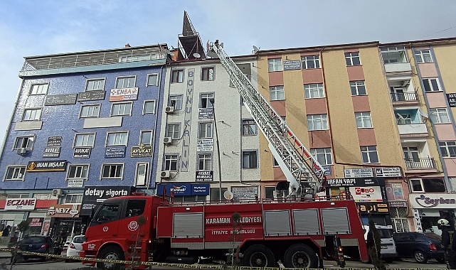 Karaman'da baca yangını korkuttu