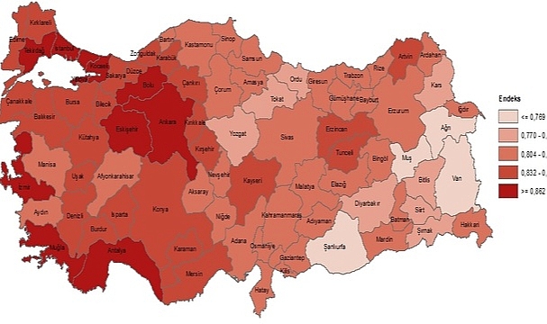 Karaman’da beşeri kalkınma endeksi 2022 yılında 0,849 oldu