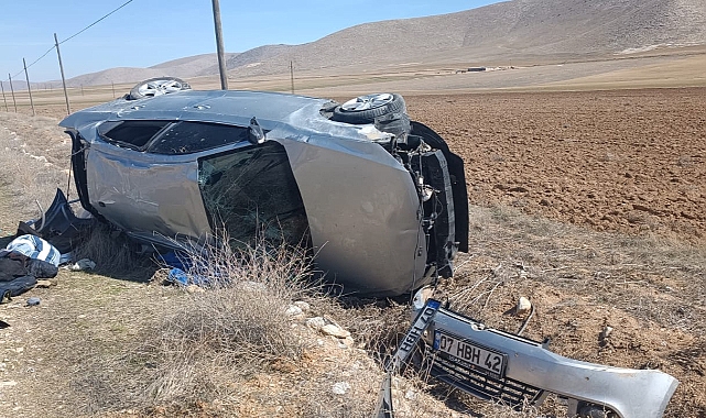 Karaman'da Otomobil Şarampole Devrildi: 1 Ölü, 1 Yaralı
