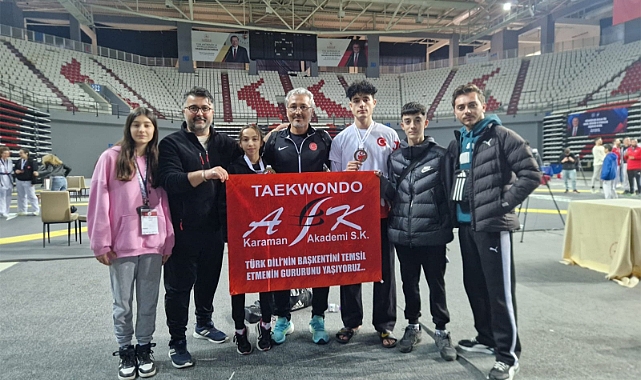 Karamanlı sporcu, Türkiye Tekvando Şampiyonası’nda üçüncü oldu
