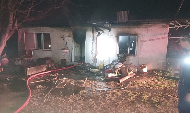 Sobadan Yangın Çıktı, Müstakil Ev Kullanılamaz Hale Geldi
