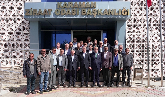 Bayraktar, Karaman Ziraat Odasını ziyaret etti